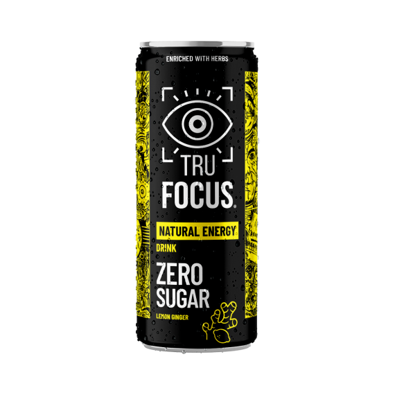 TruFocus Natural Energy Drink Ginger Lemon 200 ml
